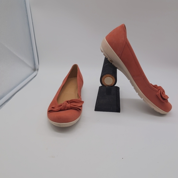 Hotter Jewel sz 8 Elegant Women's Bow Flats pink Comfort Concepts - Picture 2 of 9